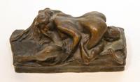 An Erotic Bronze Figural Group.
