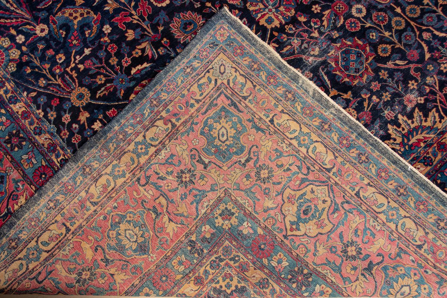 A Yazd Kirman Wool Rug