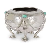 Oliver Baker for Liberty & Co. footed jardiniere, england, circa 1905