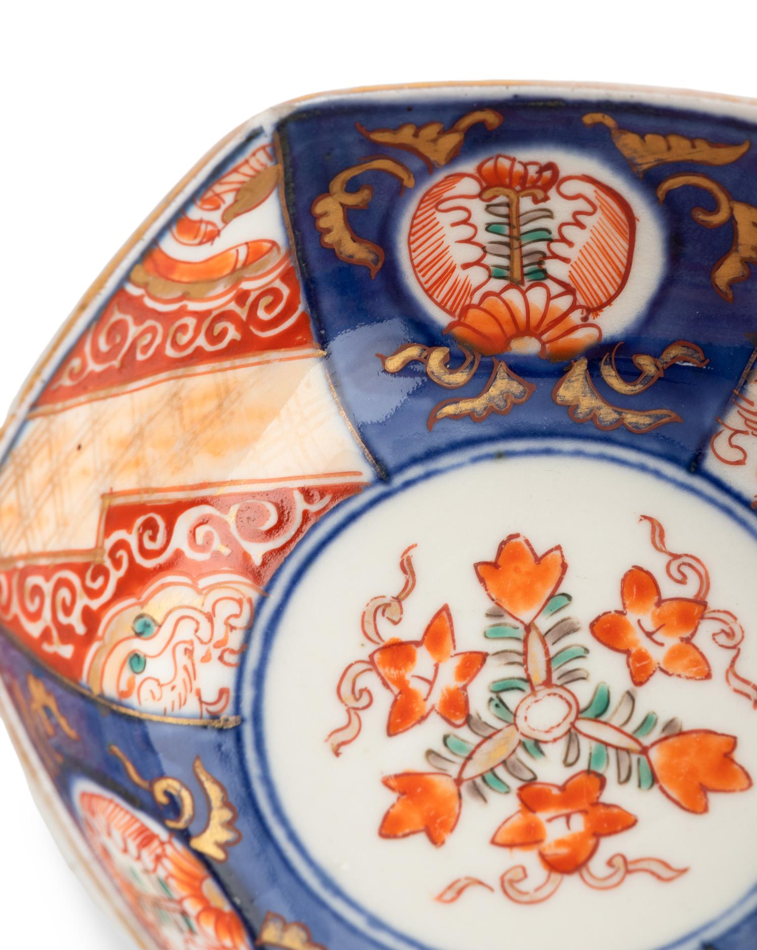 Nine Imari Palette Porcelain Articles