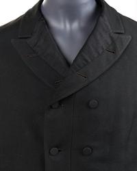 Two Men's Items: One Over Coat, One pair of Red Knit Underwear, 1890