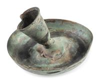 Civil War-period collapsible candlestick and war-date letter referencing same type of candlestick.