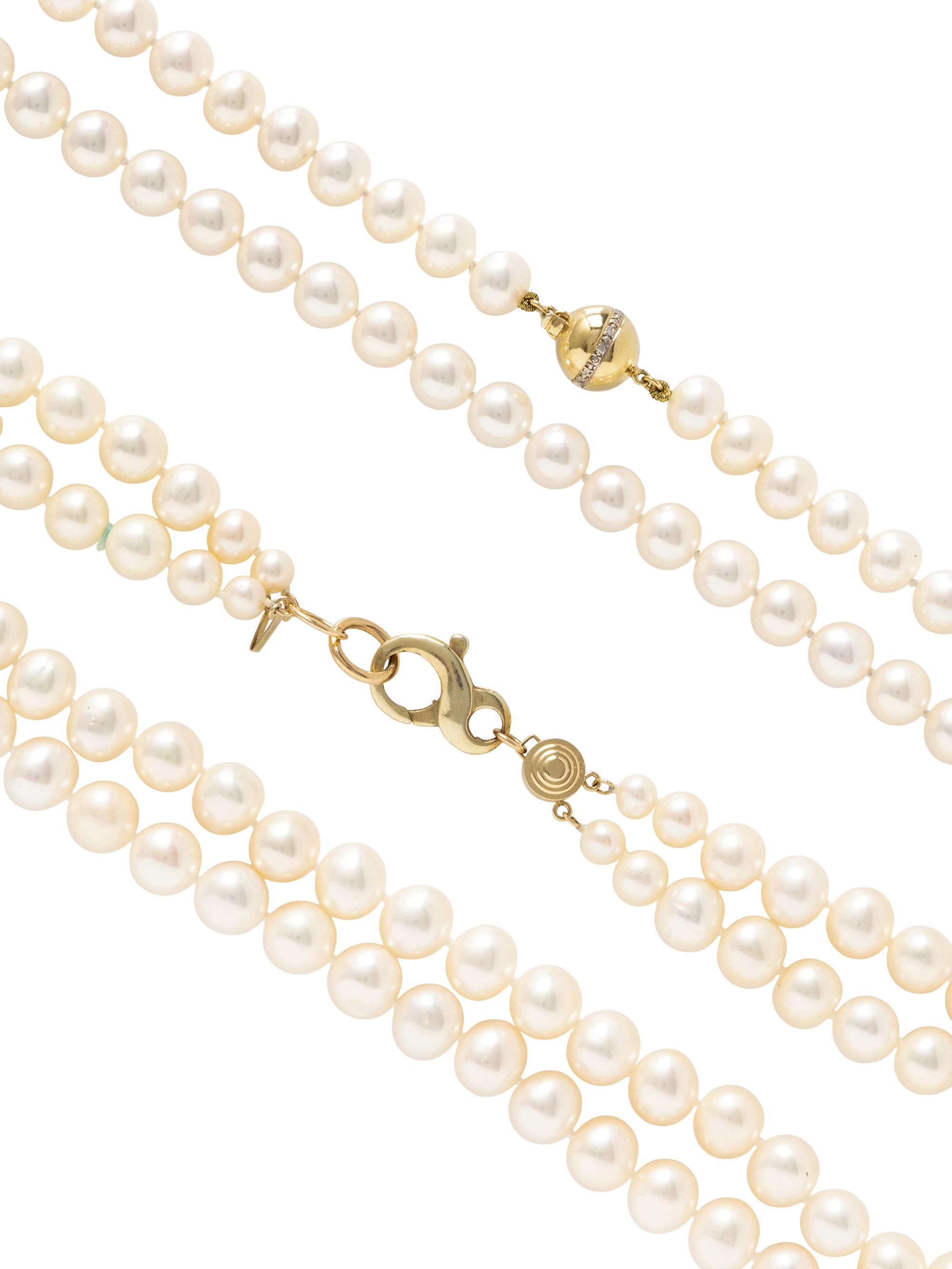 COLLECTION OF CULTURED PEARL NECKLACES