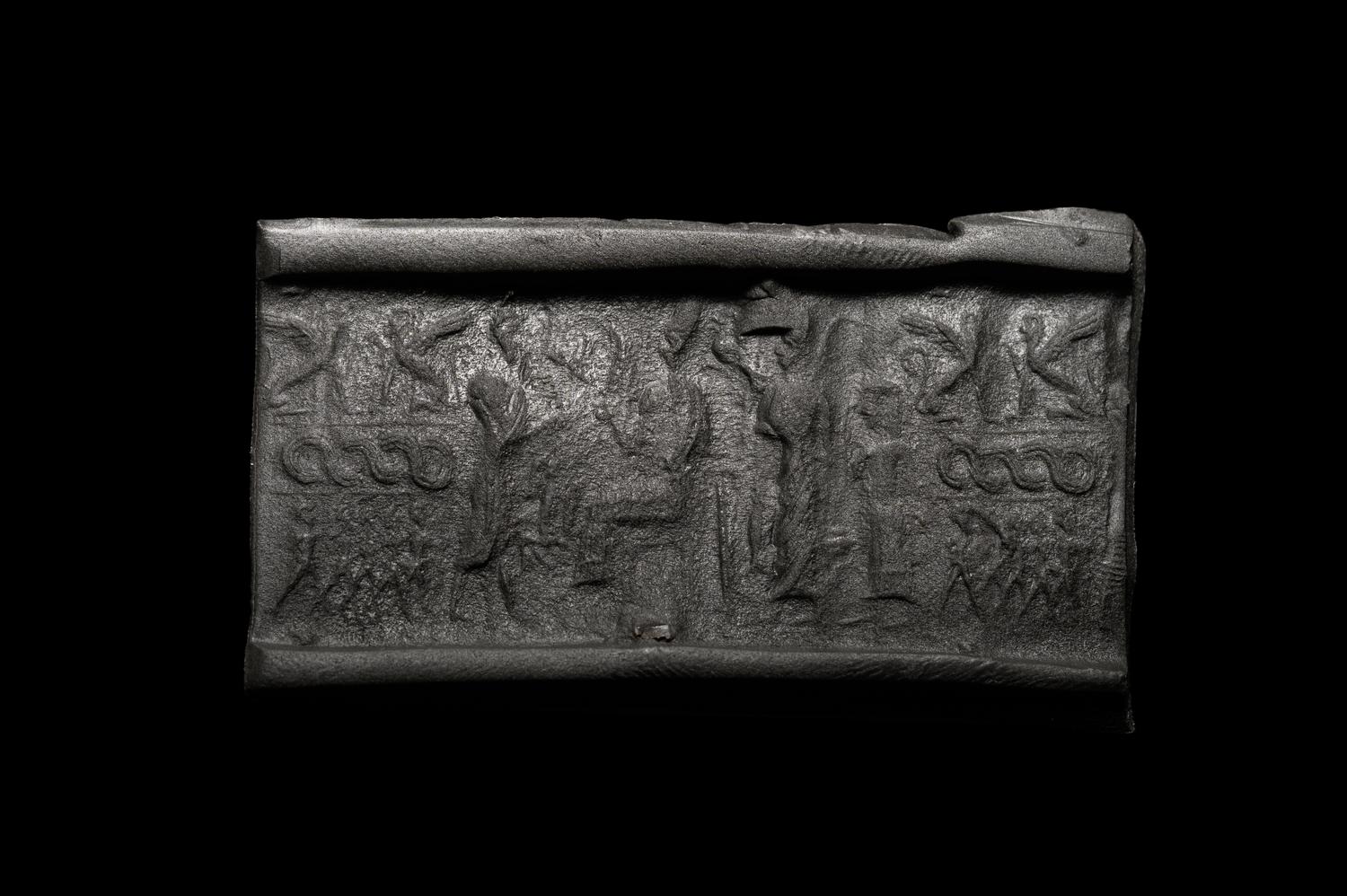 A Northern Mesopotamian Hematite Cylinder Seal
