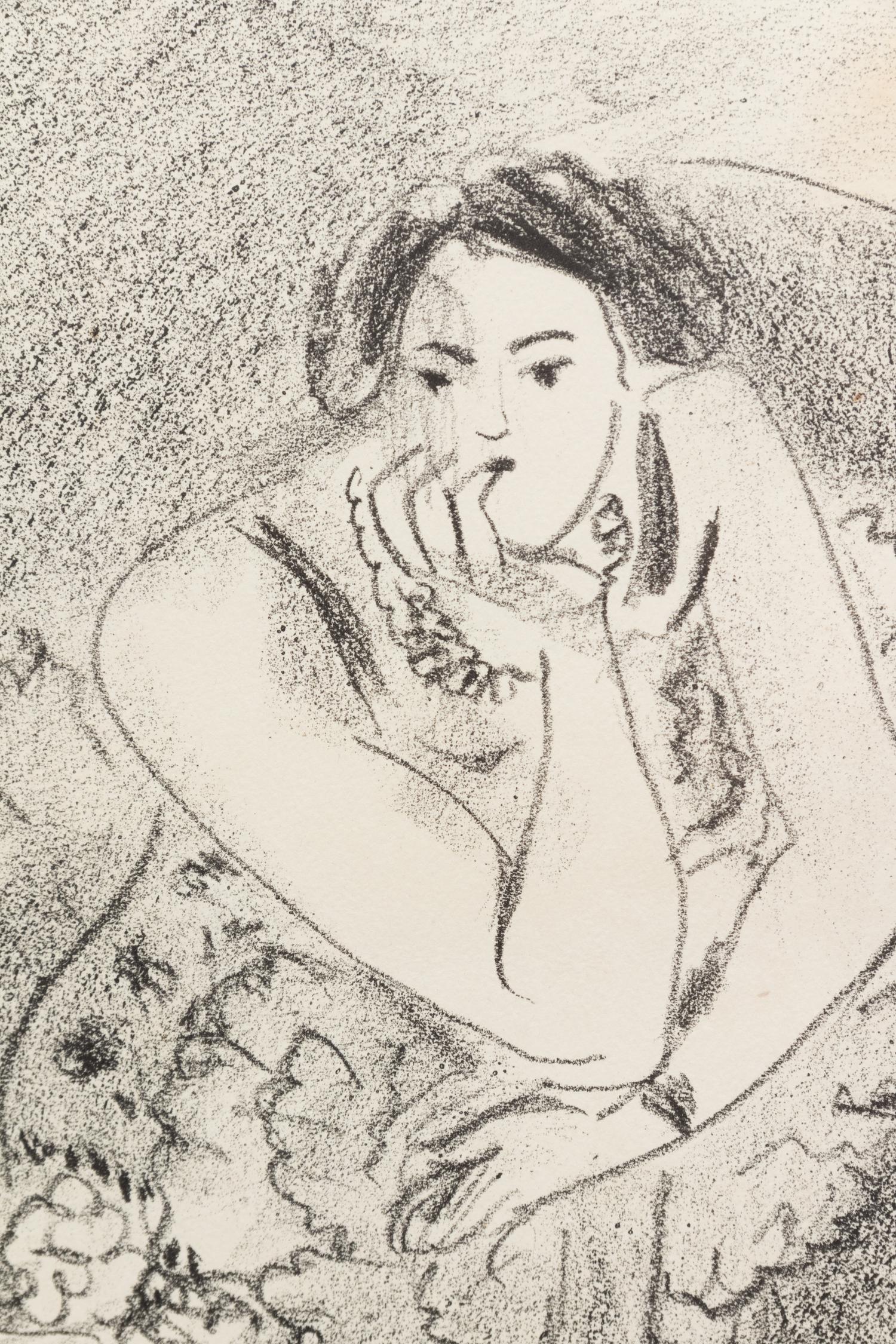 Danseuse au Fauteuil, En Bois ( from Dix Danseuses)