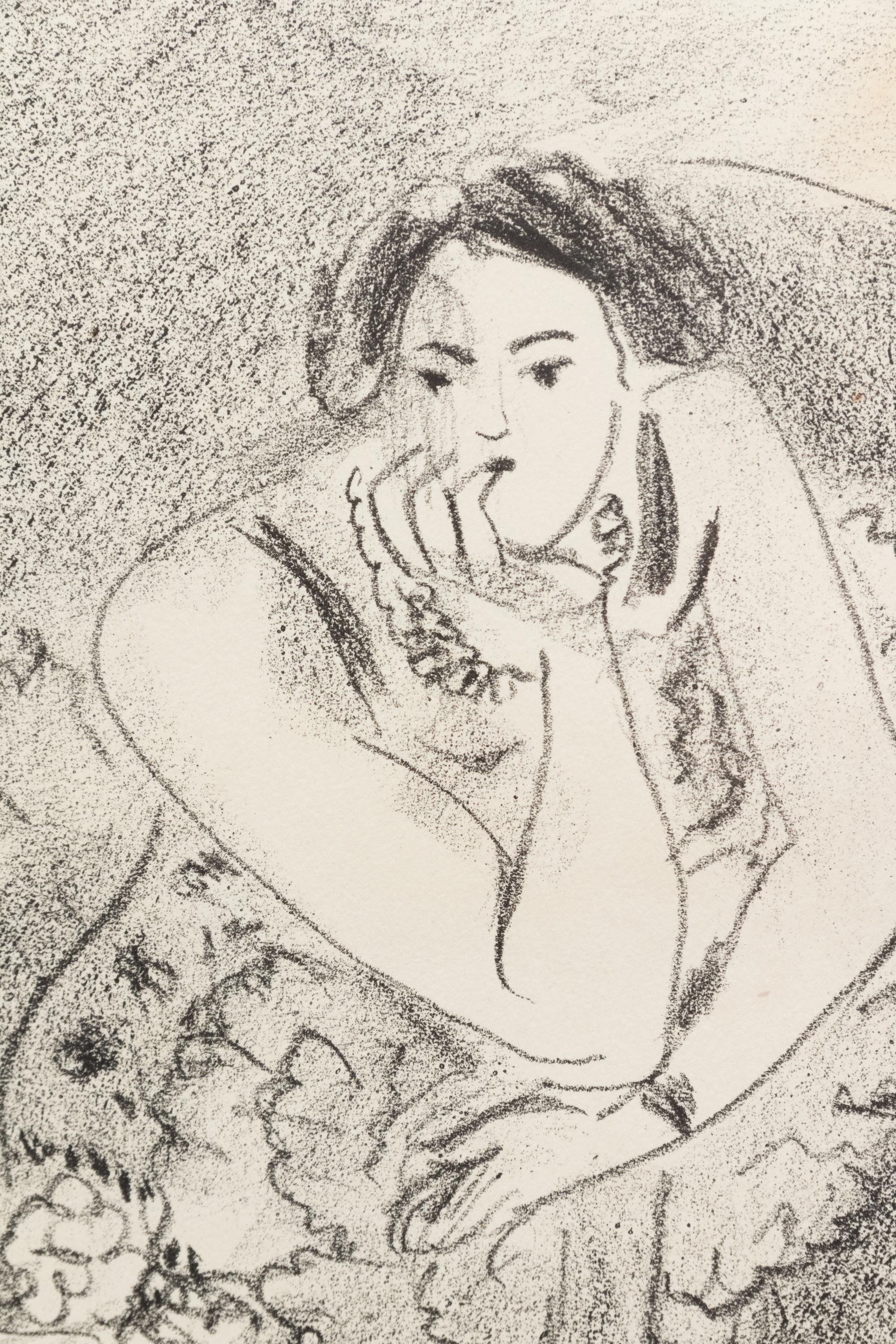 Danseuse au Fauteuil, En Bois ( from Dix Danseuses)