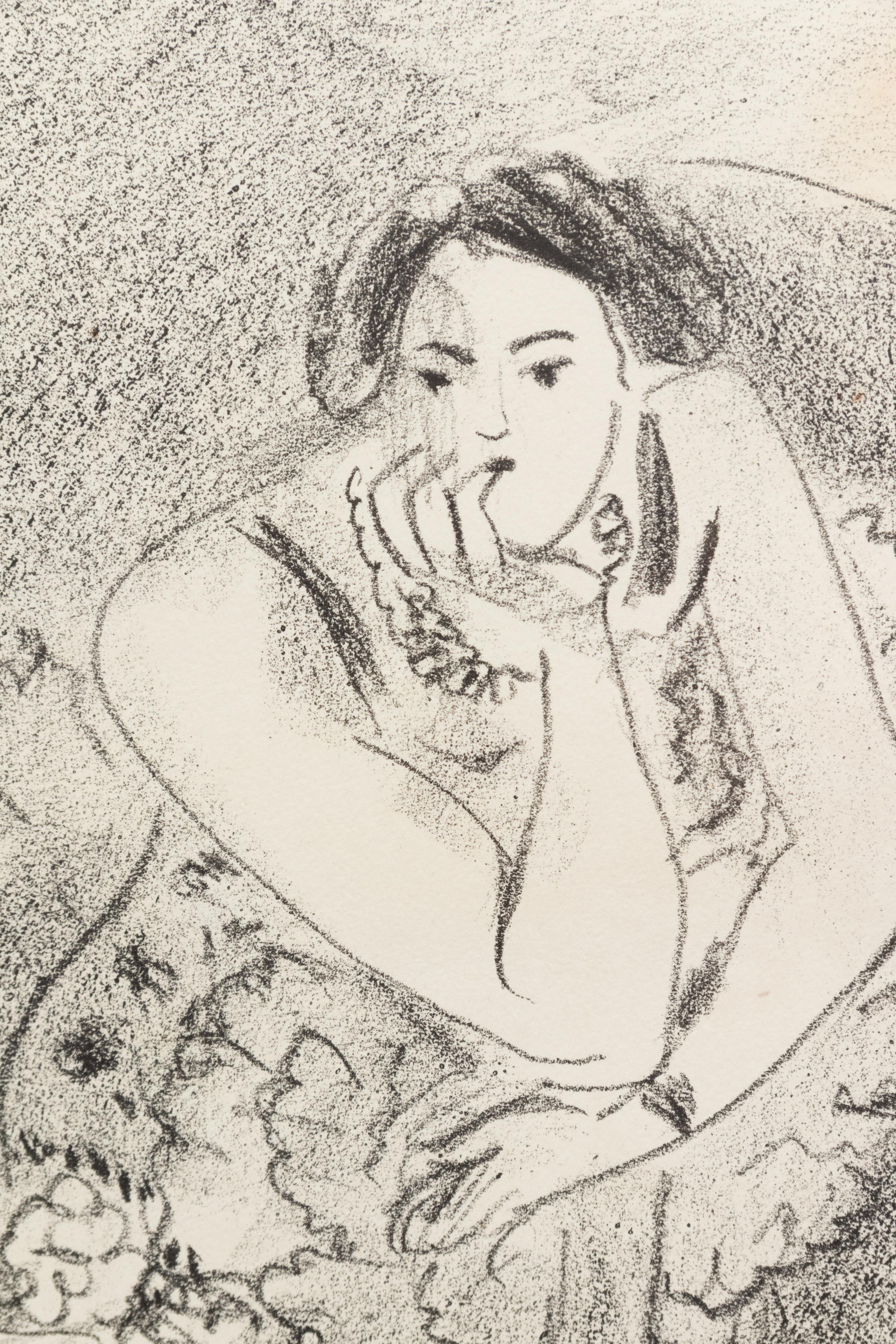 Danseuse au Fauteuil, En Bois ( from Dix Danseuses)