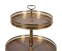 A French Brass Two-Tier Stand — 20TH CENTURY