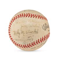 A 1942 Hutchinson Pirates Team Signed Autograph Baseball