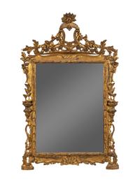A Rococo Style Giltwood Mirror — 19TH/20TH CENTURY