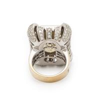 Citrine and Diamond Ring