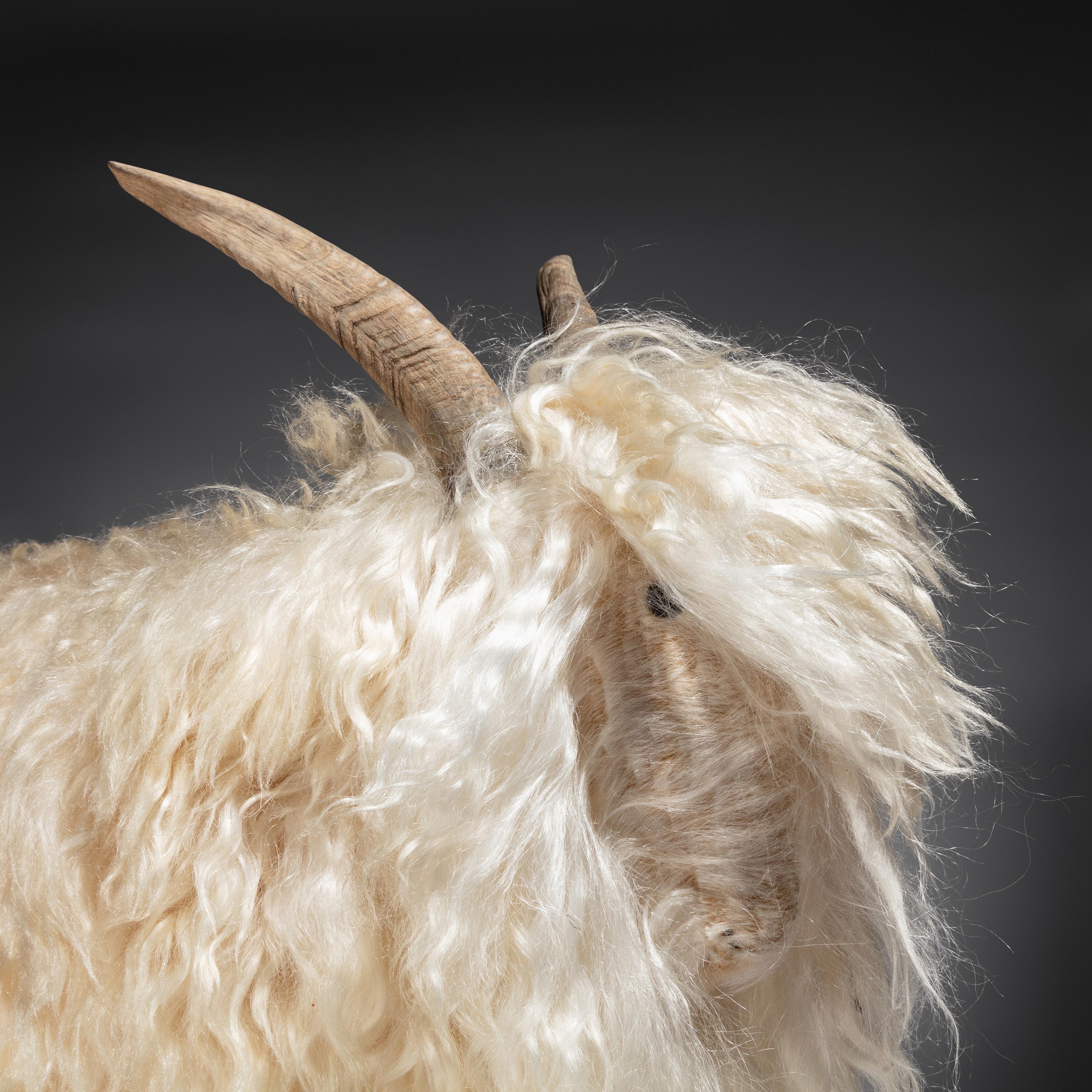 Style of Claude Lalanne 20th Century — Two Mountain Goat-Form Foot Stools