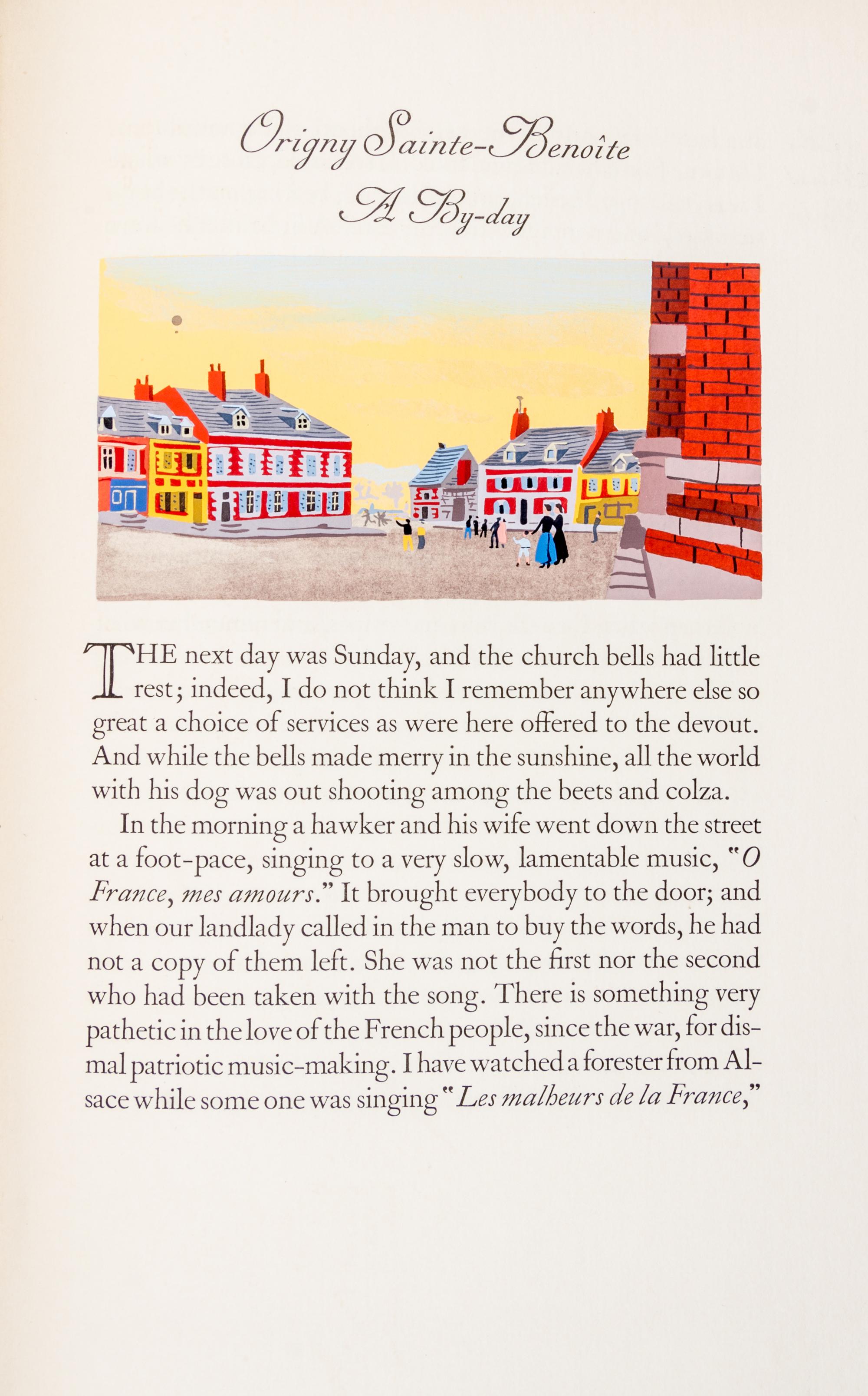 (OVERBROOK PRESS) An Inand Voyage. Stanford, CT, 1938. Limited edition.