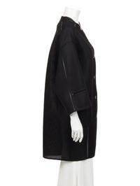 Ralph Rucci Polyester Mesh Jacket with Net Inserts