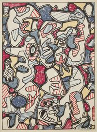 Jean Dubuffet (French, 1901-1985), Samedi Tantôt