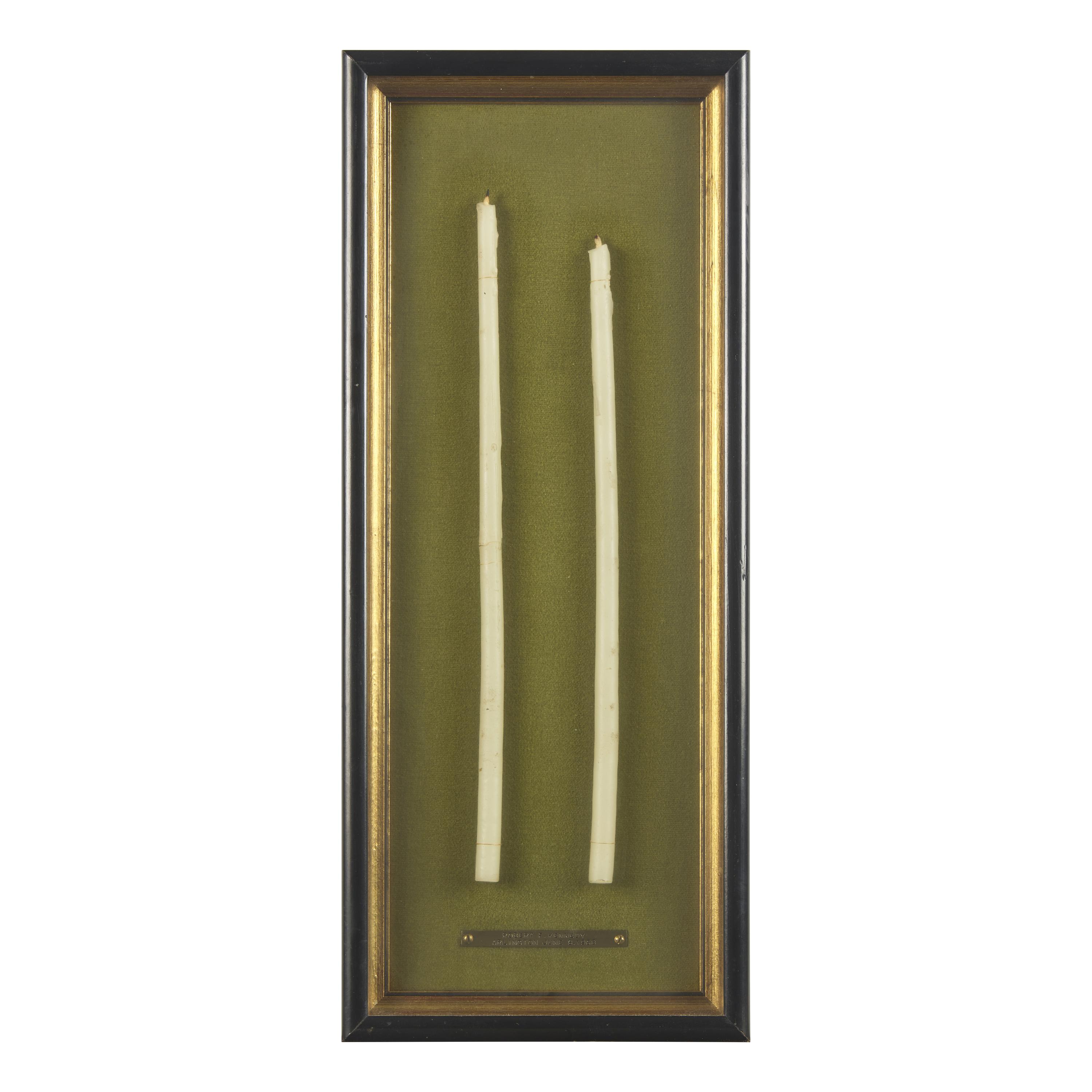 [Americana] (Kennedy, Robert F.) Funeral Mourning Candles