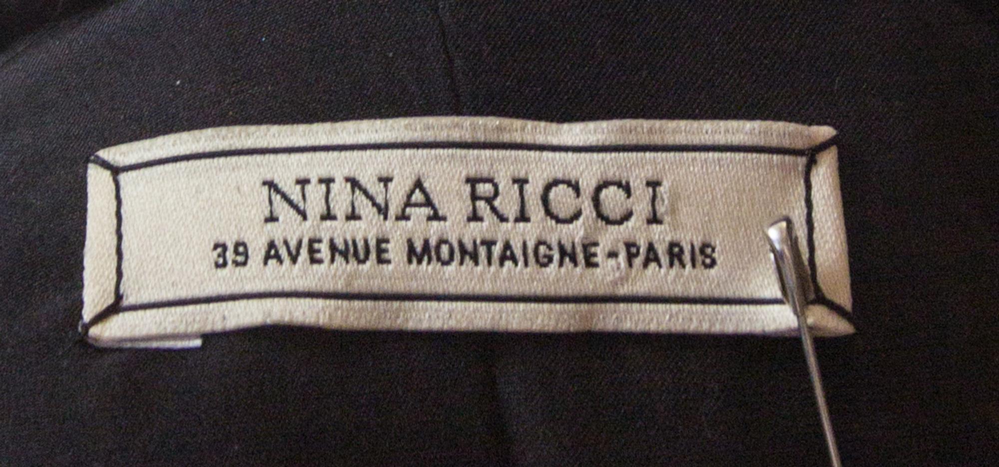 A Nina Ricci Multicolor Mink Collar Jacket, Size 36.