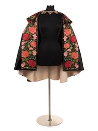 Embroidered Satin Matador Cape, 1950s