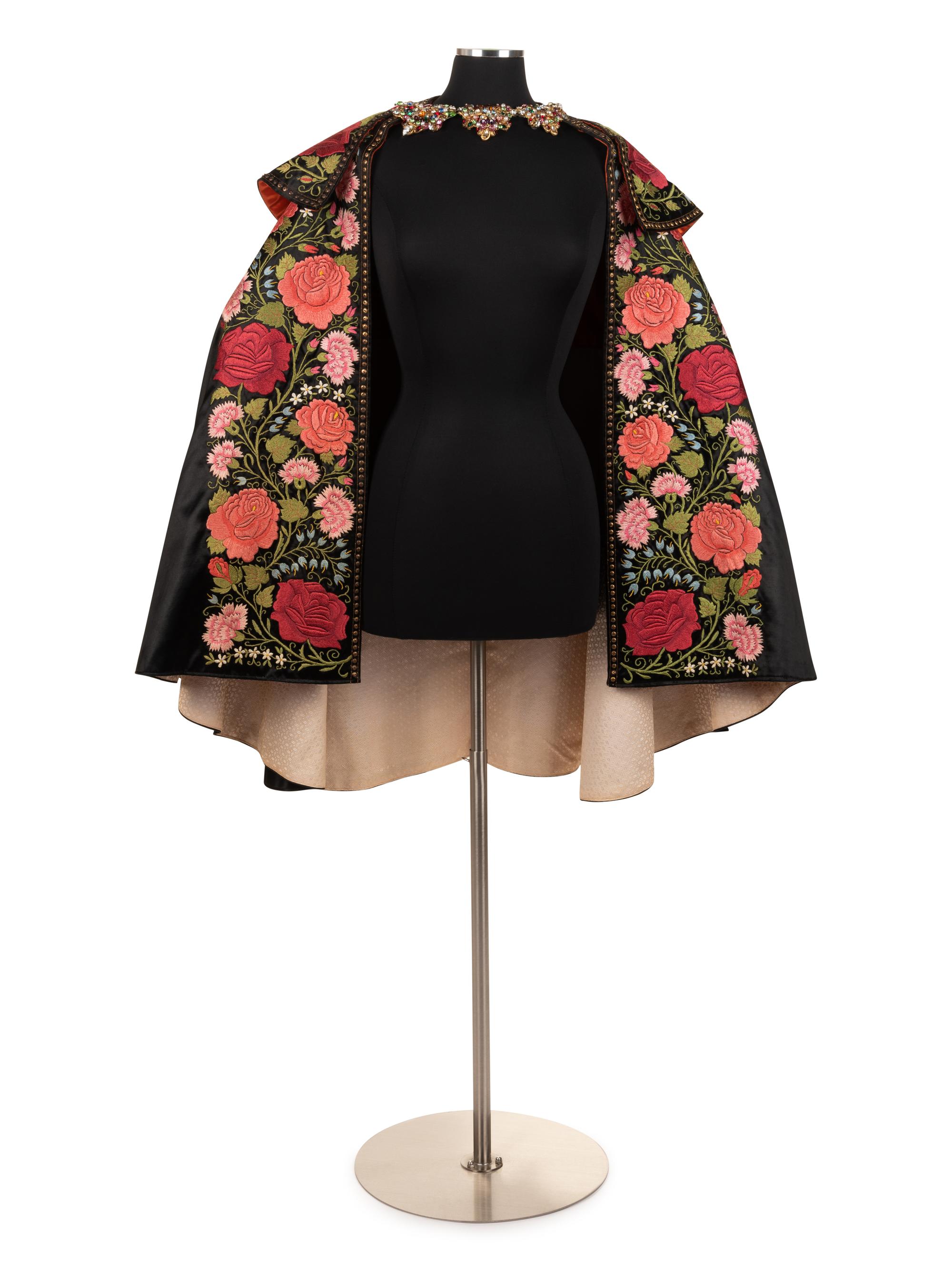 Embroidered Satin Matador Cape, 1950s