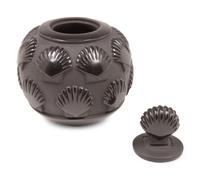 Lidded Blackware Pottery Jar