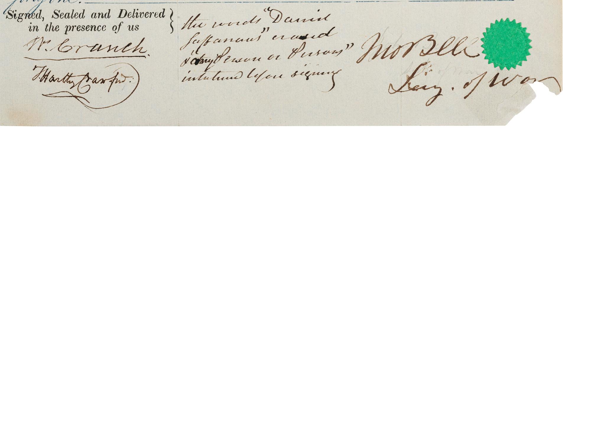 [AUTOGRAPHS]. Signatures of 19th-century American military and political figures.