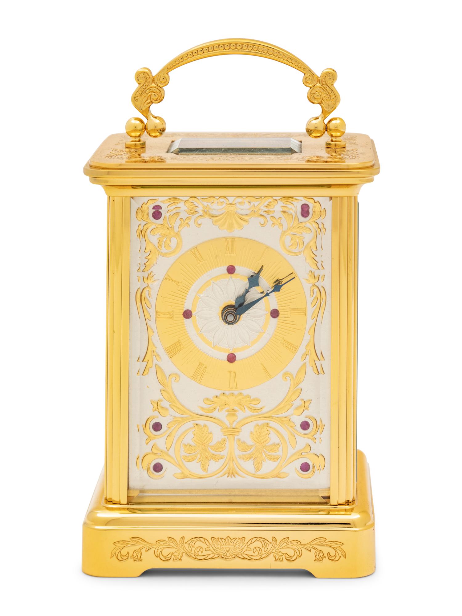 An Igor Carl Fabergé Carriage Clock