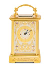 An Igor Carl Fabergé Carriage Clock