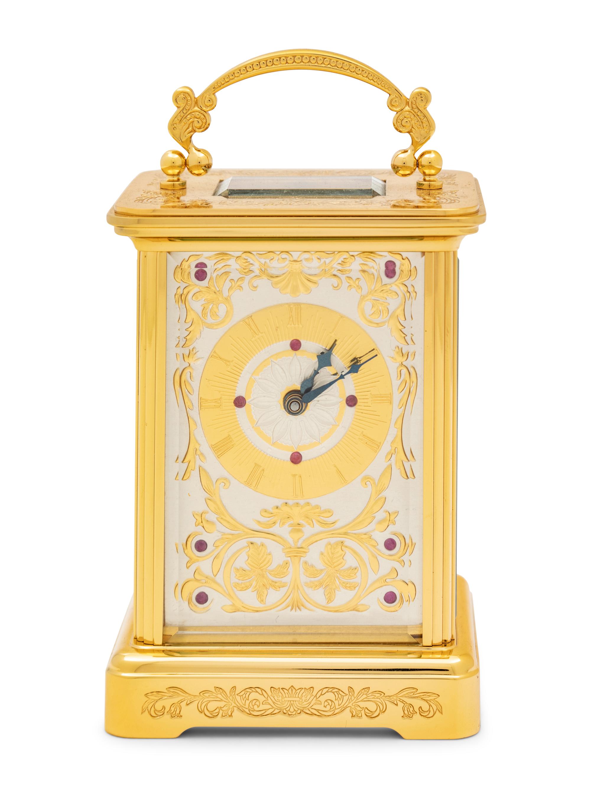 An Igor Carl Fabergé Carriage Clock