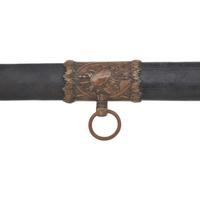 Import Foot Officers Sword with Scabbard Inscribed to Capt. S.E. Thomason - 176th NY Vols., then Captured and Descended in a Texas Confederate Family