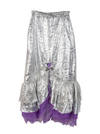 Off-white Women's Nudie-style Suit with Rhinestone and Sequin Floral Embellishments