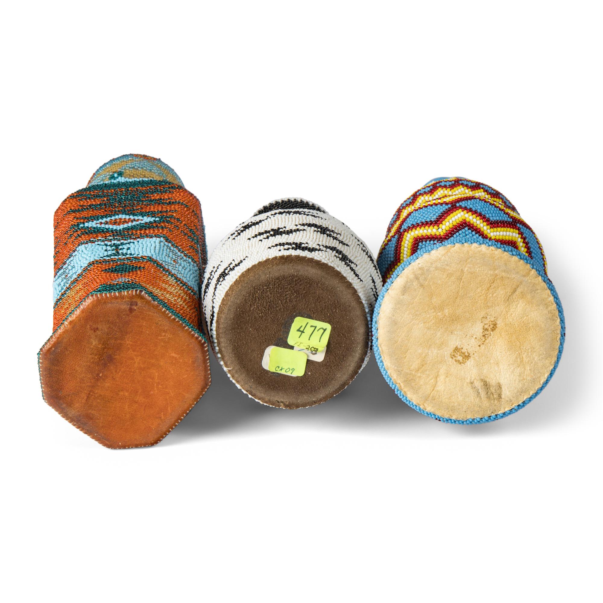 Collection of Paiute Beaded Decanters