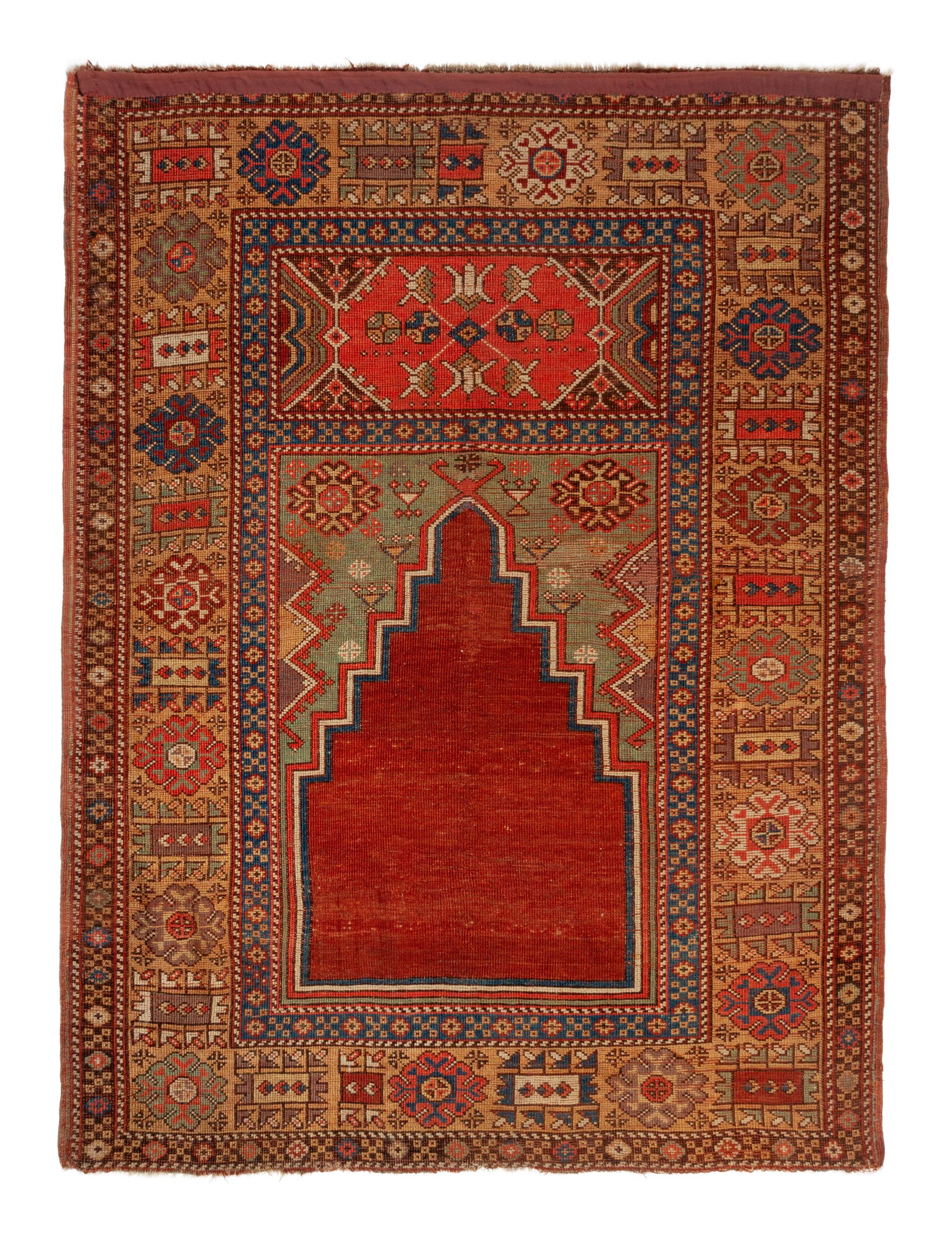 A Central Anatolian Wool Prayer Rug