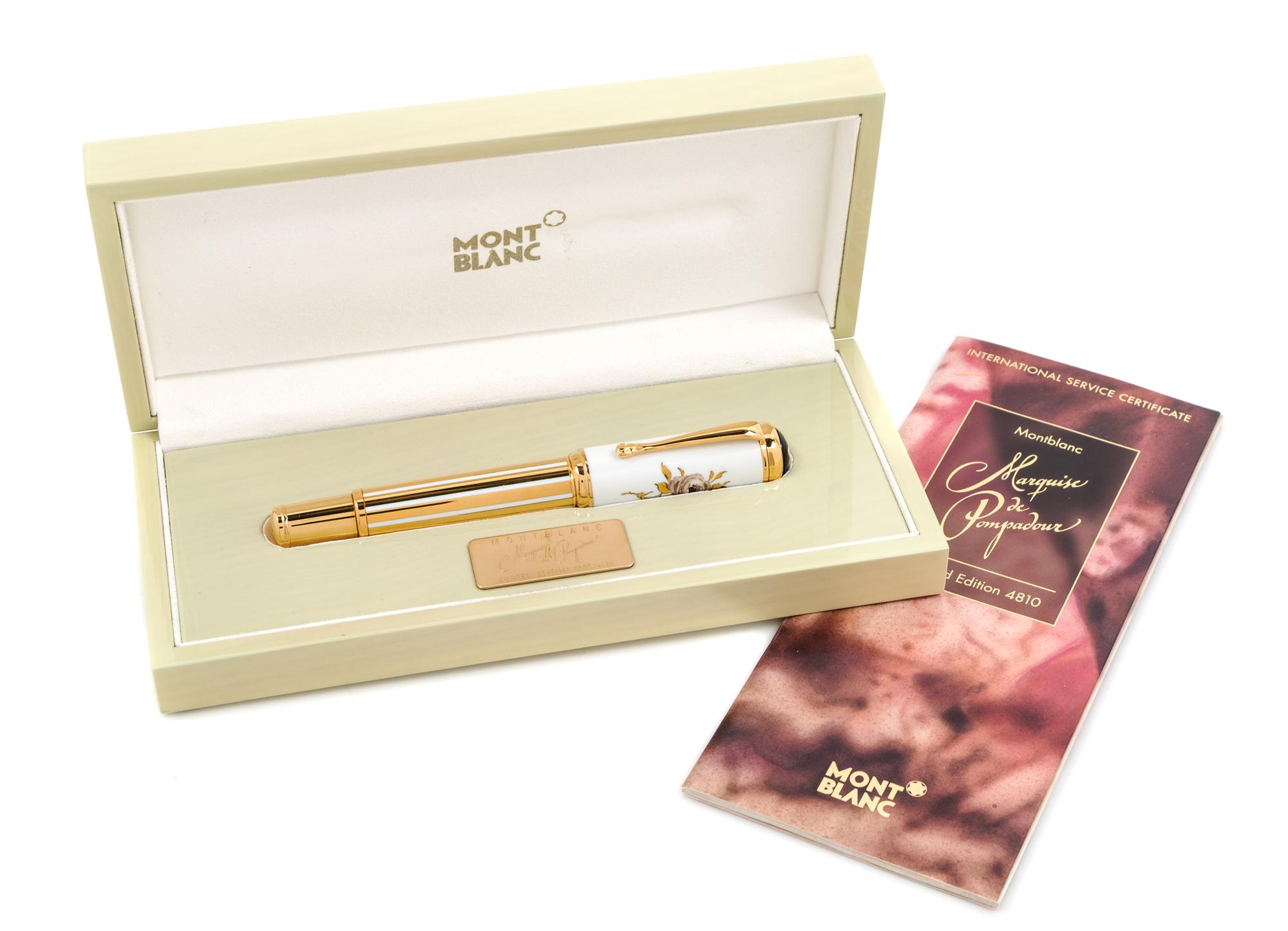 A Montblanc Marquise de Pompadour Limited Edition Fountain Pen
