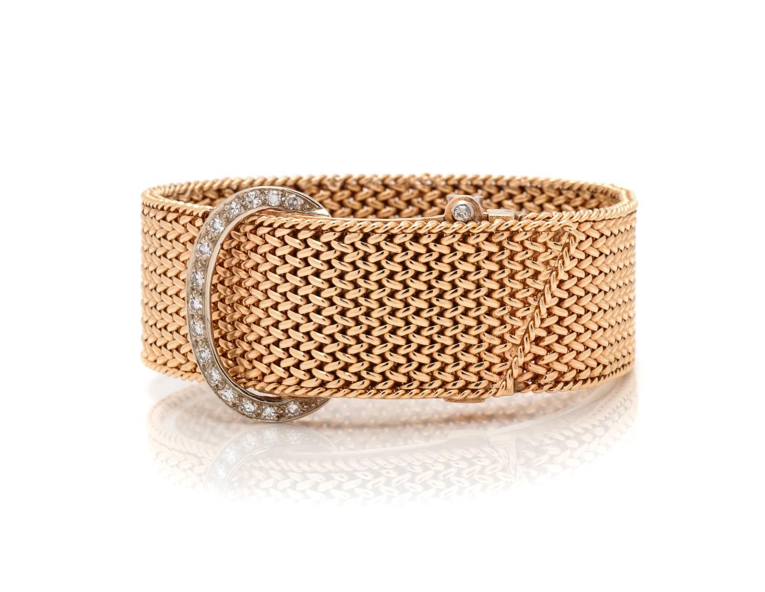 BICOLOR GOLD AND DIAMOND BRACELET