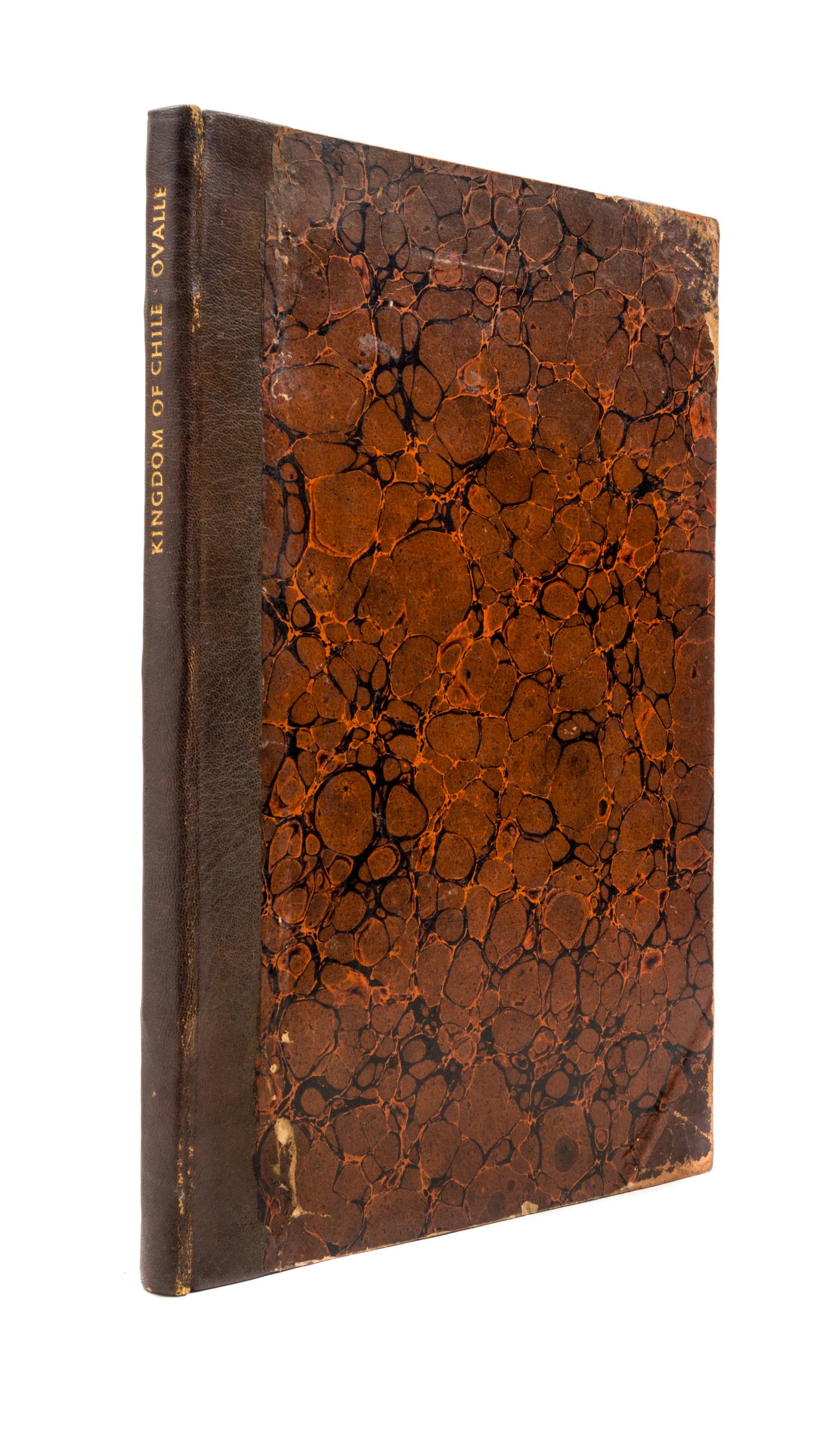 ALONSO DE OVALLE. An Historical Relation of the Kingdom of Chile. London, 1703.