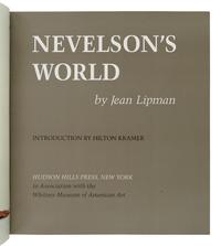 [NEVELSON, Louis (1899-1988)]. LIPMAN, Jean. Nevelson’s World. New York: Hudson Hills Press, 1983.