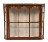 A Mahogany Hanging Etagere Cabinet Height 24 x width 28 x depth 8 inches. — 19TH CENTURY