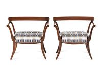 A Pair of Continental Mahogany Window Seats