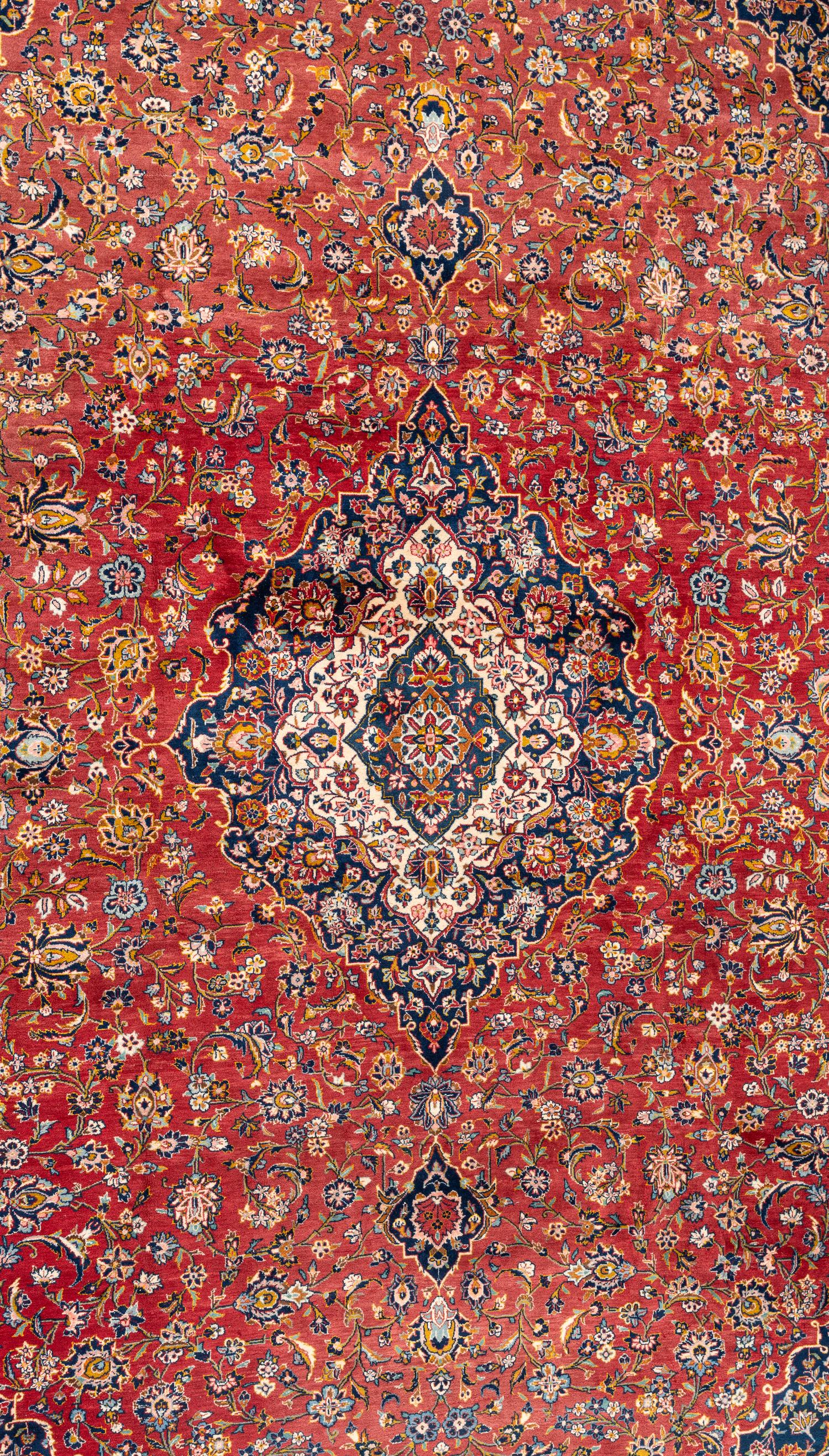 A Kashan Wool Rug