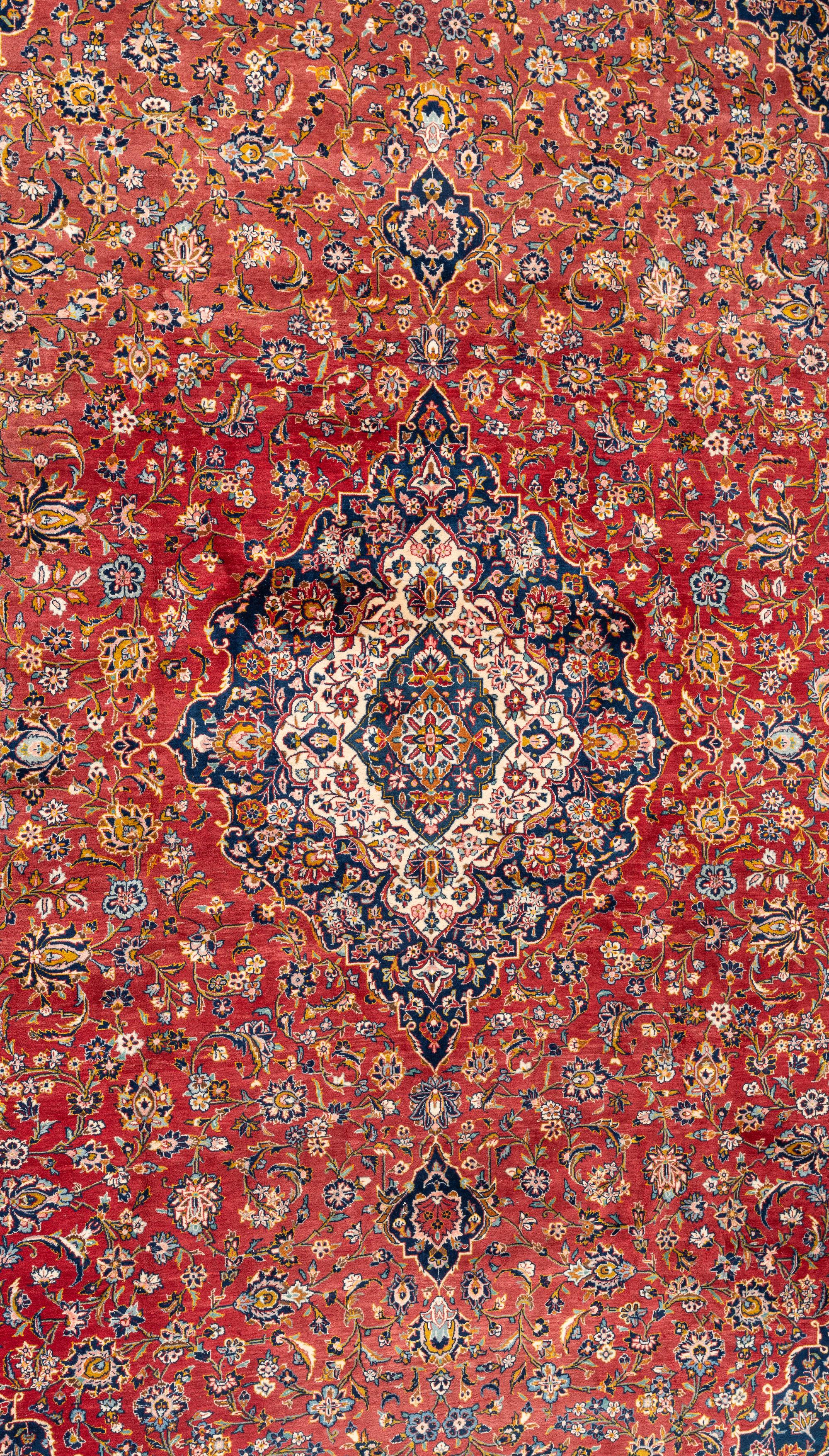 A Kashan Wool Rug