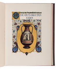 SANGORSKI, Alberto, calligrapher and illuminator. -- KEATS, John (1795-1821). "La Belle Dame sans Merci" -- "Ode on a Grecian Urn" -- "Ode to Psyche." London, 1928.