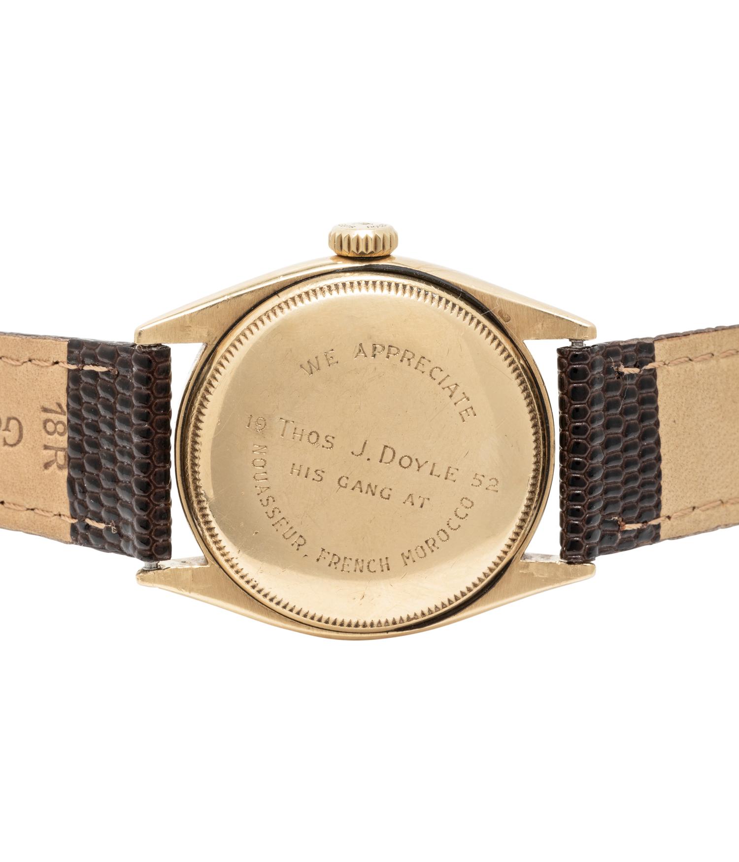 ROLEX, REF. 6085 18K YELLOW GOLD 'OYSTER PERPETUAL' WATCH