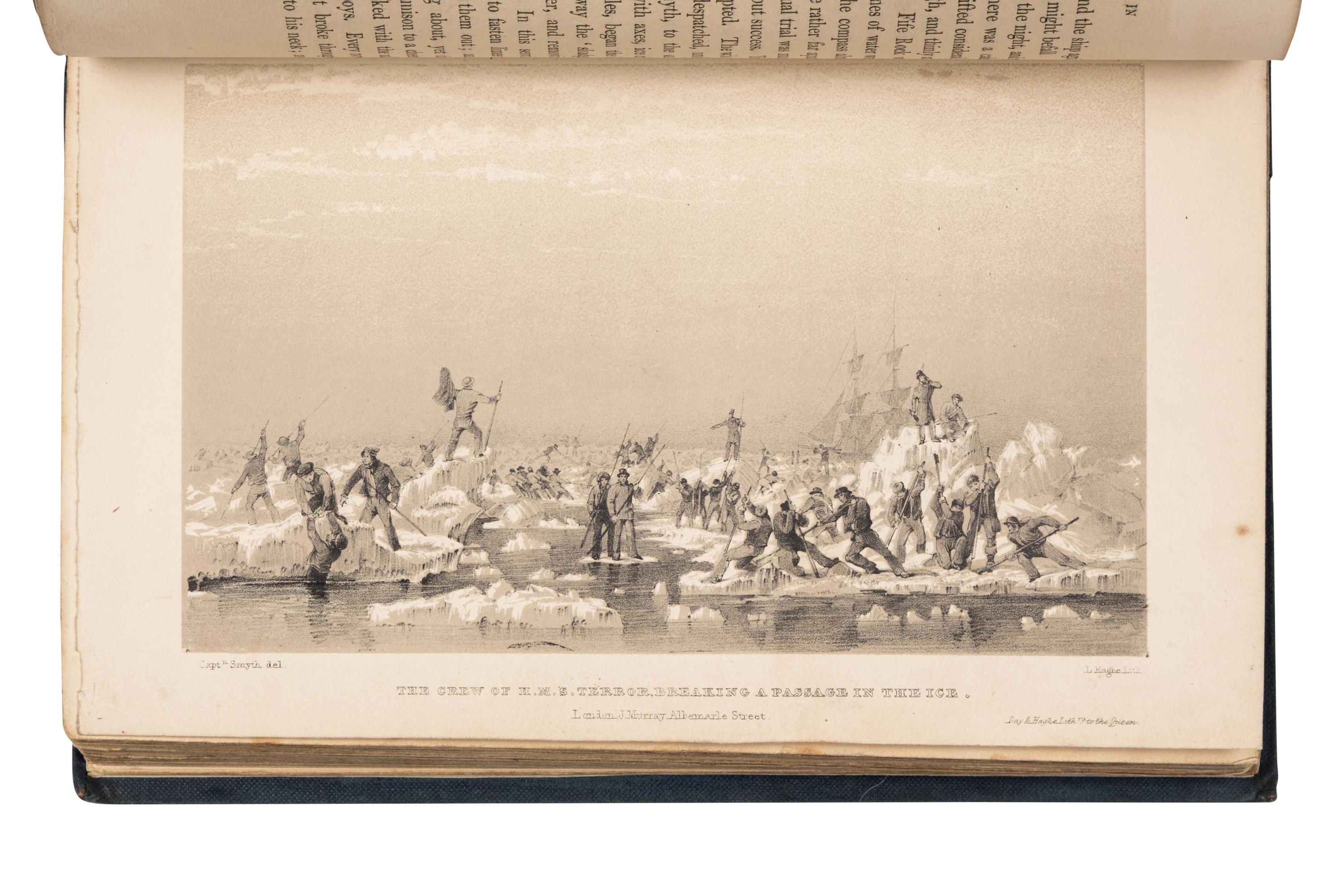 BACK, George, Sir (1796-1878). Narrative of an Expedition in H.M.S. Terror, undertaken with a view to Geographical Discovery on The Arctic Shores, in the years 1836-7 . London: John Murray, 1838.