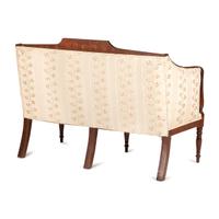 A Federal Inlaid Mahogany Settee