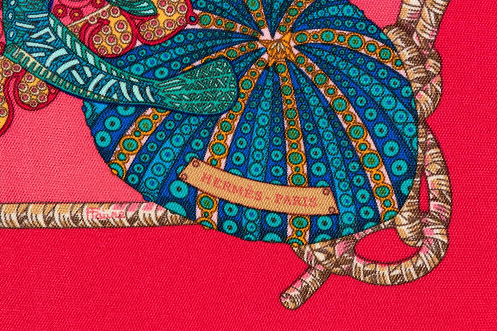 Two Hermès 90cm Silk Scarf, Carré