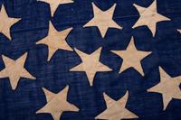 [FLAGS] -- [CIVIL WAR]. 34-star "Great Star" pattern American flag. Ca 1861-1863.