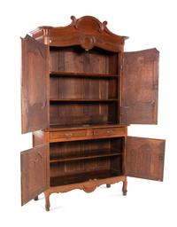 A French Provincial Oak Buffet à Deux Corps