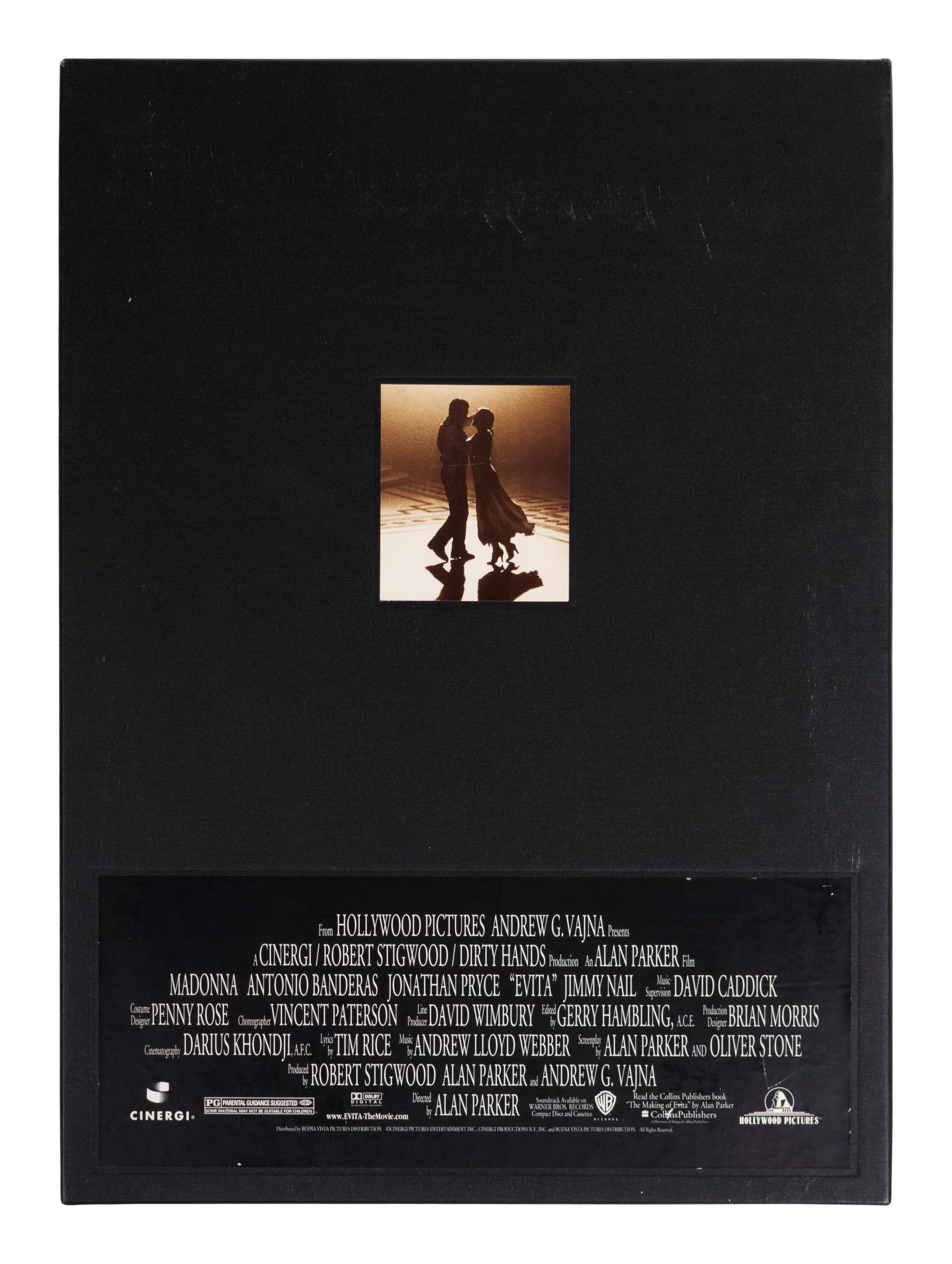 (Film Memorabilia) A group of 4 items from Evita . Hollywood Pictures, 1996; comprising: