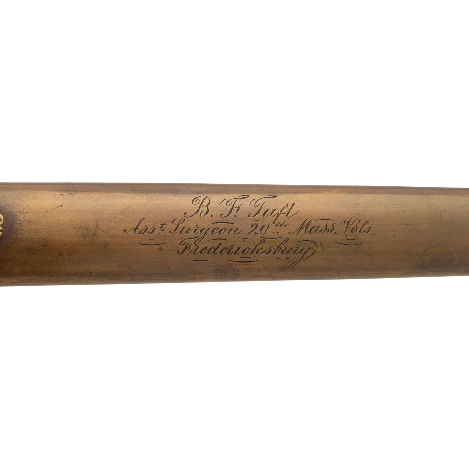 US Model 1840 Medical Staff Sword Engraved to Assistant Surgeon Benjamin Taft - 20th Mass Infantry