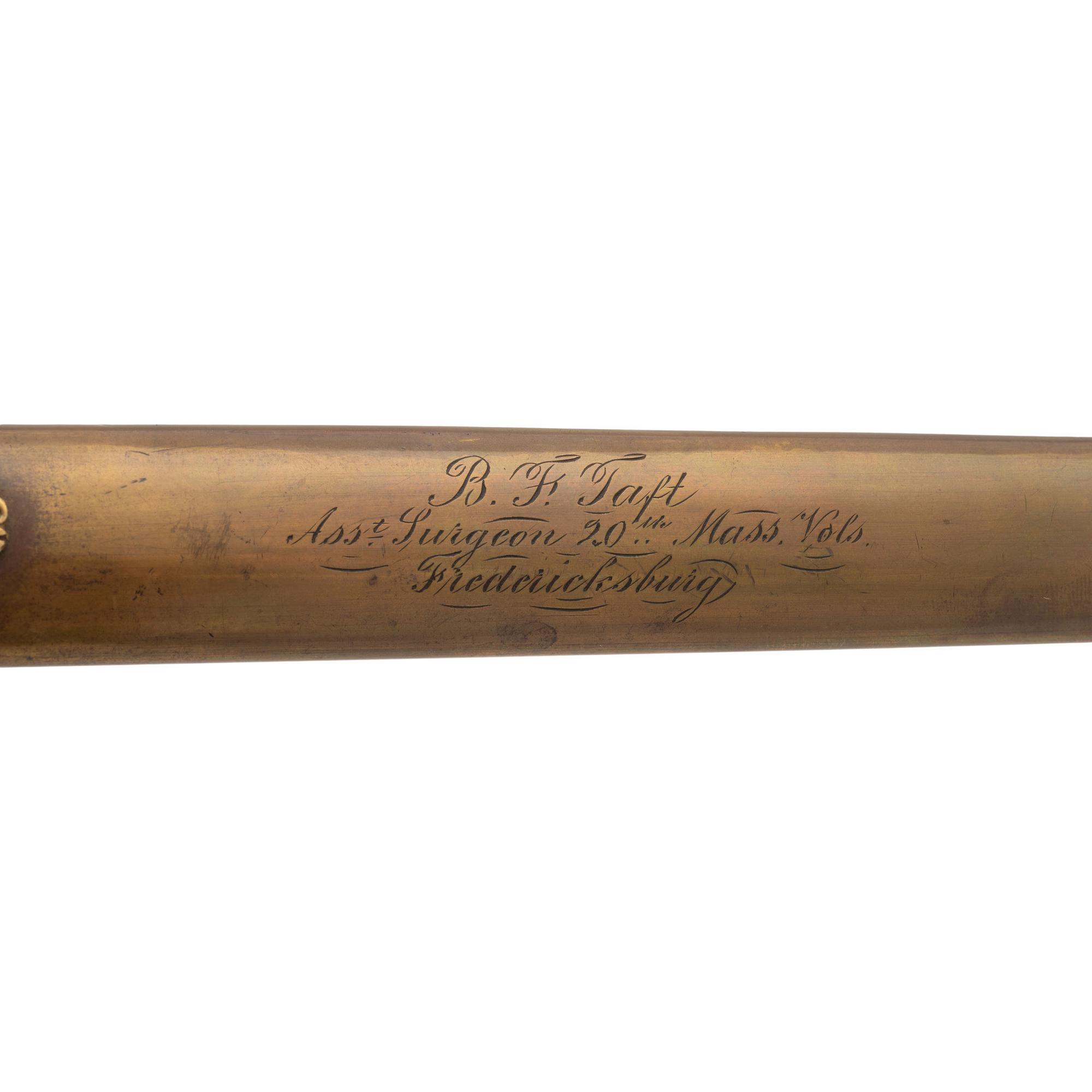 US Model 1840 Medical Staff Sword Engraved to Assistant Surgeon Benjamin Taft - 20th Mass Infantry